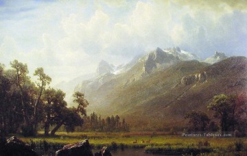 Les Sierras près du lac Tahoe Albert Bierstadt Peinture à l'huile
